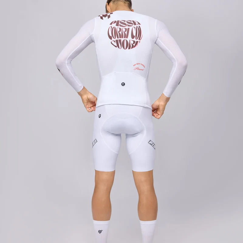 Maglia maniche lunghe Pissei Thunder - Bianco