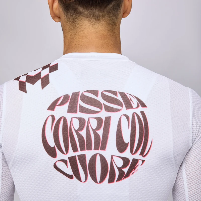 Maglia maniche lunghe Pissei Thunder - Bianco