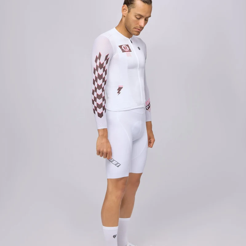 Maglia maniche lunghe Pissei Thunder - Bianco