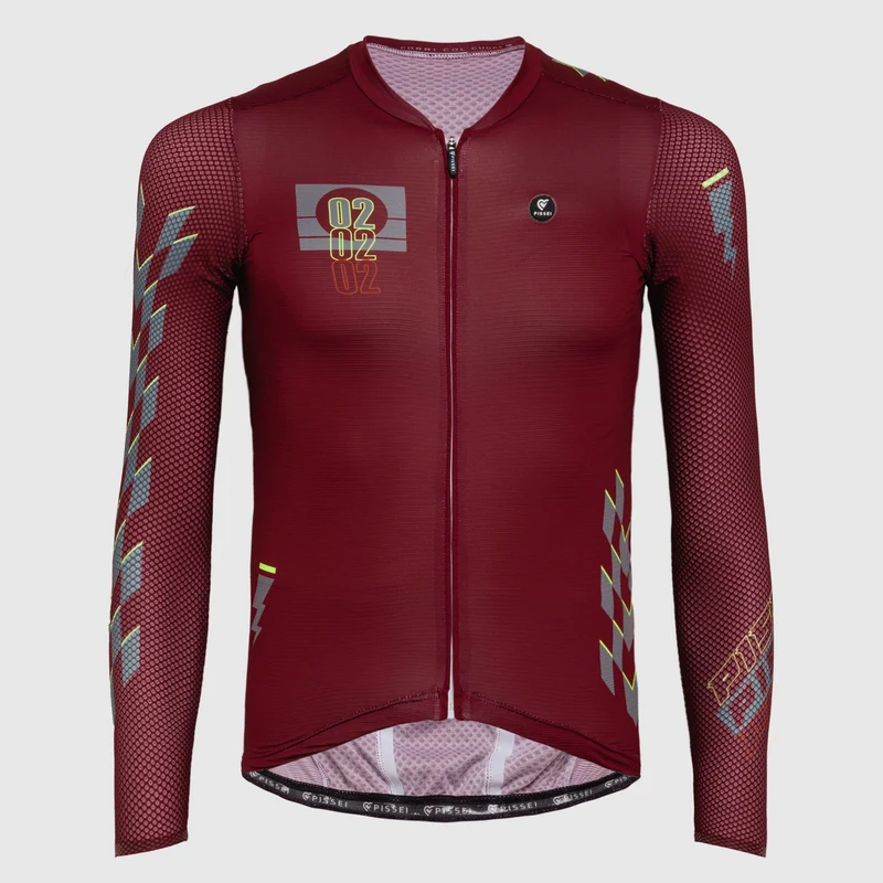 Maglia maniche lunghe Pissei Thunder - Bordeaux