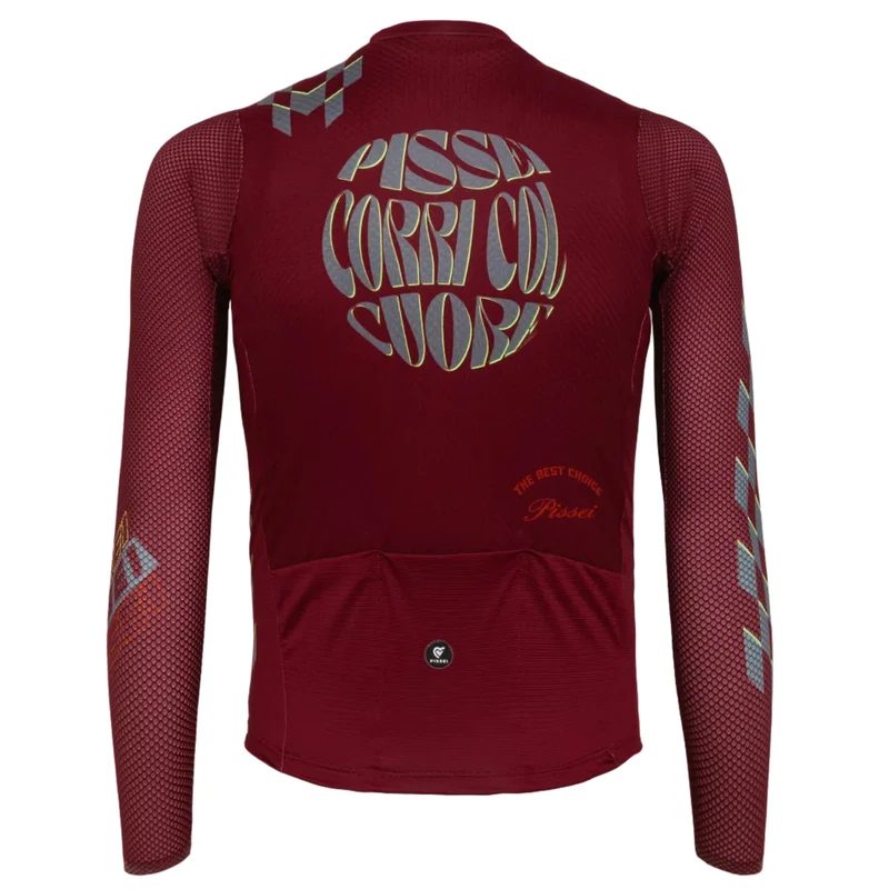 Maglia maniche lunghe Pissei Thunder - Bordeaux