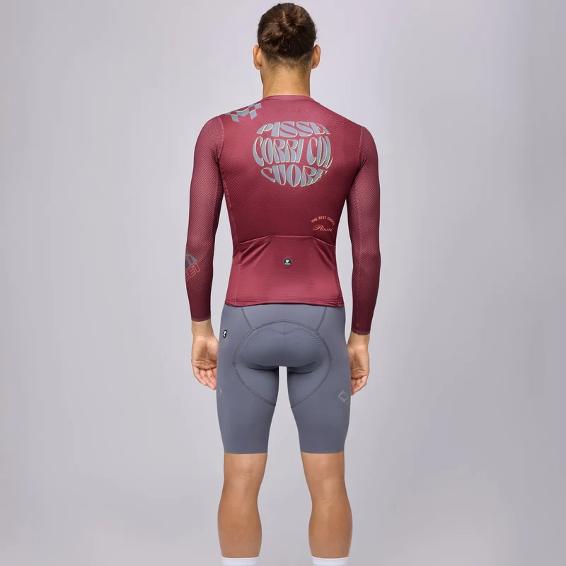 Maglia maniche lunghe Pissei Thunder - Bordeaux
