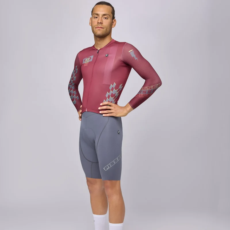 Maglia maniche lunghe Pissei Thunder - Bordeaux