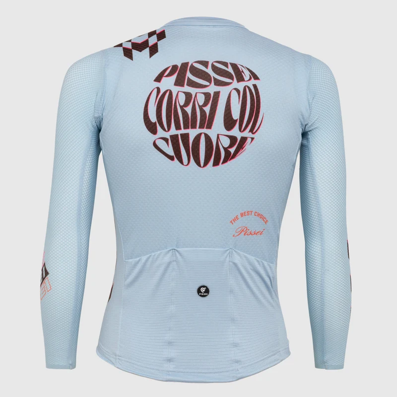 Maglia maniche lunghe Pissei Thunder - Azzurro
