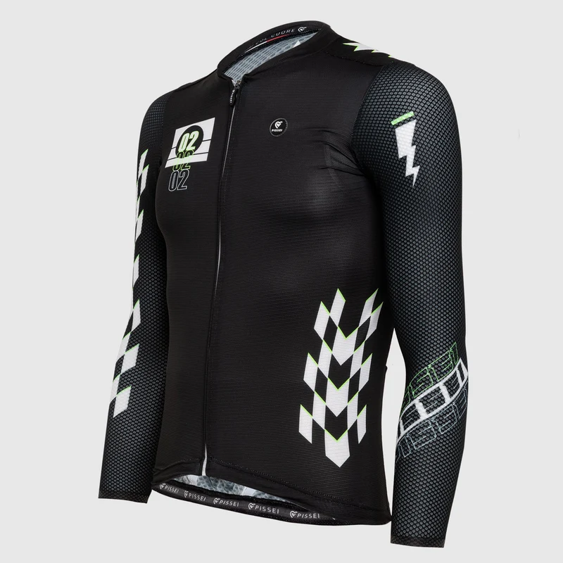 Maglia maniche lunghe Pissei Thunder - Nero