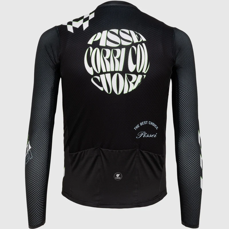 Maglia maniche lunghe Pissei Thunder - Nero