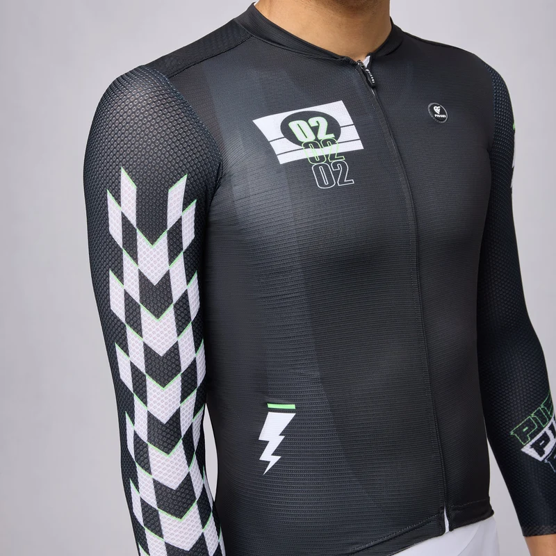 Maglia maniche lunghe Pissei Thunder - Nero