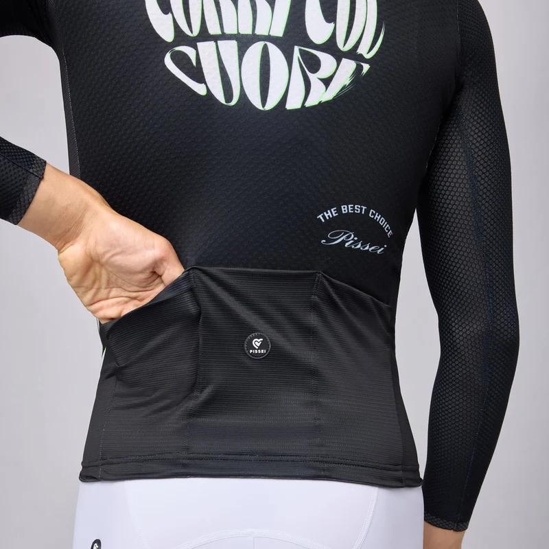 Maglia maniche lunghe Pissei Thunder - Nero