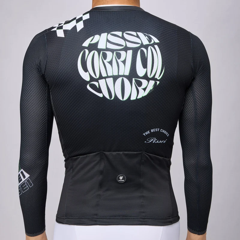 Maglia maniche lunghe Pissei Thunder - Nero