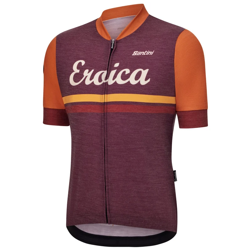 Maglia Santini Eroica Iris - Bordeaux