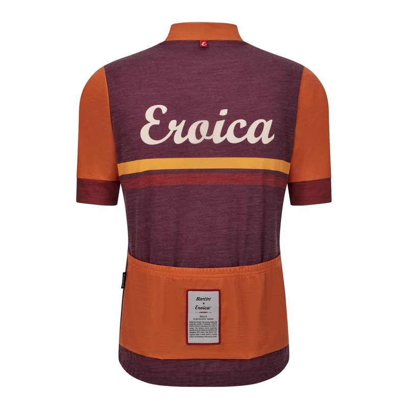 Maglia Santini Eroica Iris - Bordeaux