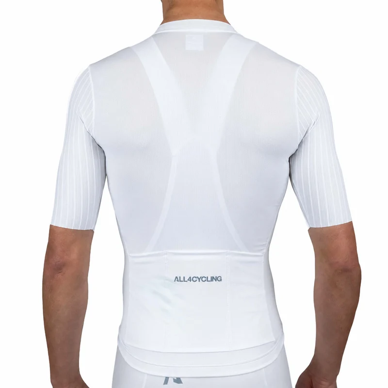 Maglia All4cycling Race Color - Bianco