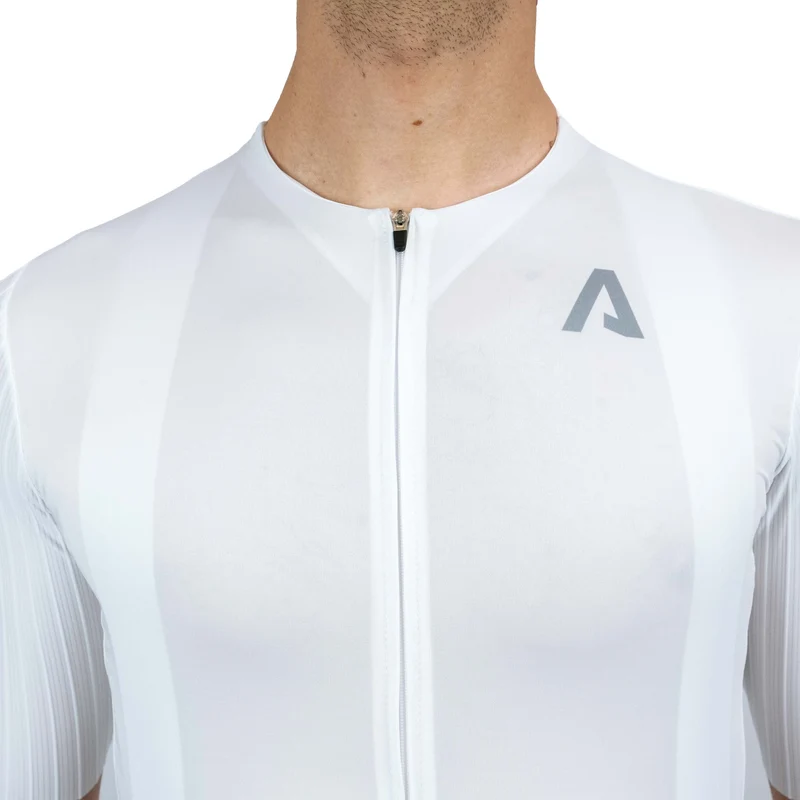 Maglia All4cycling Race Color - Bianco