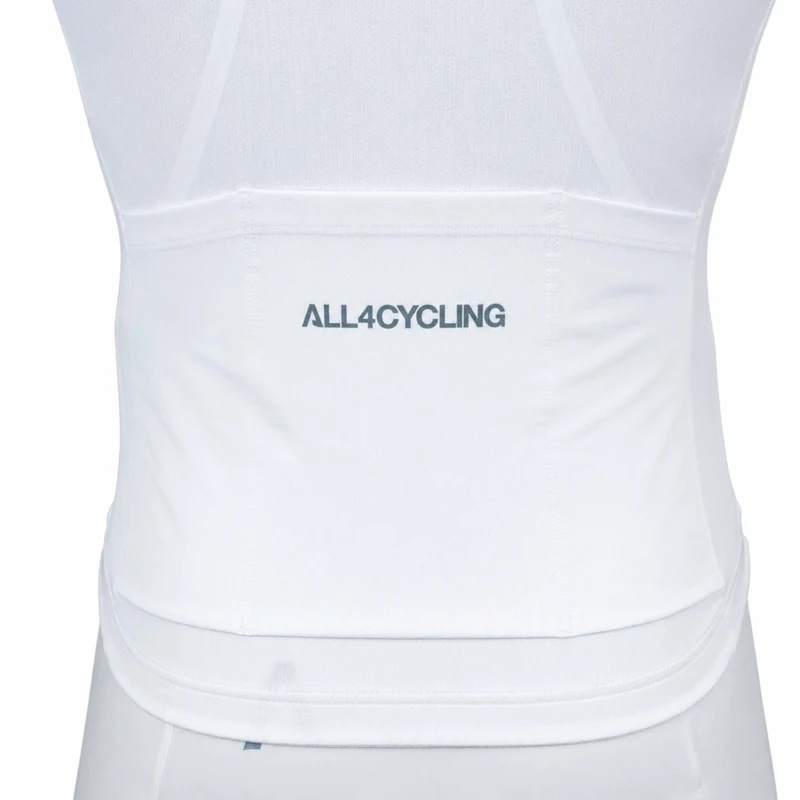 Maglia All4cycling Race Color - Bianco