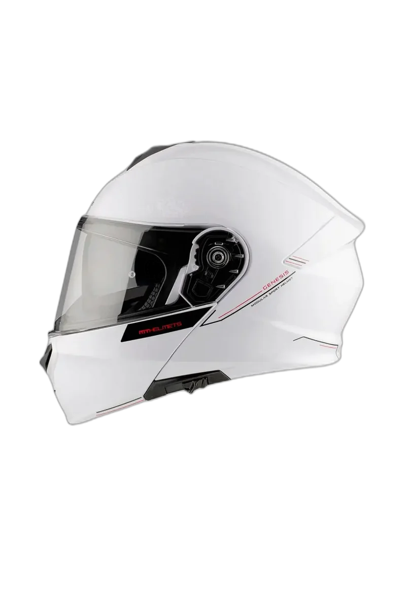 MT GENESIS SV SOLID A0 MODULARE CASCHI DI MOTO BLANCO LUCIDA