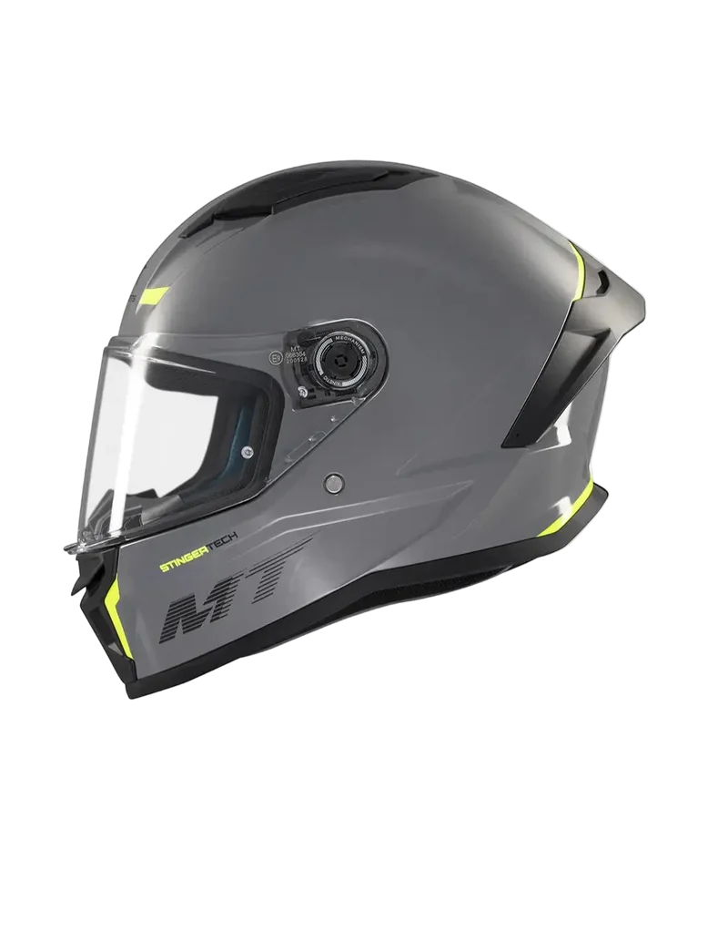 MT STINGER 2 SOLID A12 INTEGRALE CASCHI DI MOTO GRIGIO LUCIDA