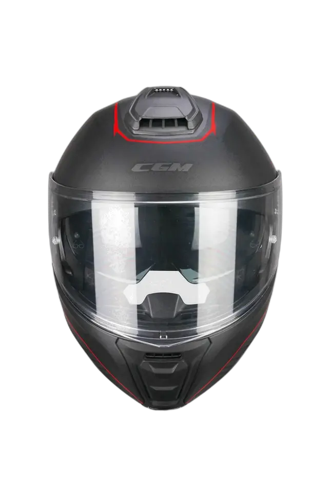 CGM 560G MAD RIDE MODULARE CASCHI DI MOTO NERO ROSSO OPACO