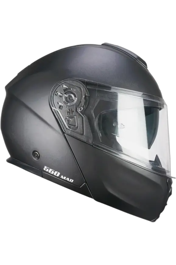 CGM 560A MAD MONO MODULARE CASCHI DI MOTO NERO OPACO