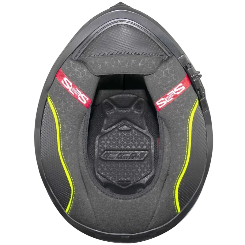 CGM 360G KAD RIDE INTEGRALI GRAFITE CASCHI DI MOTO GIALLO FLUO OPACO