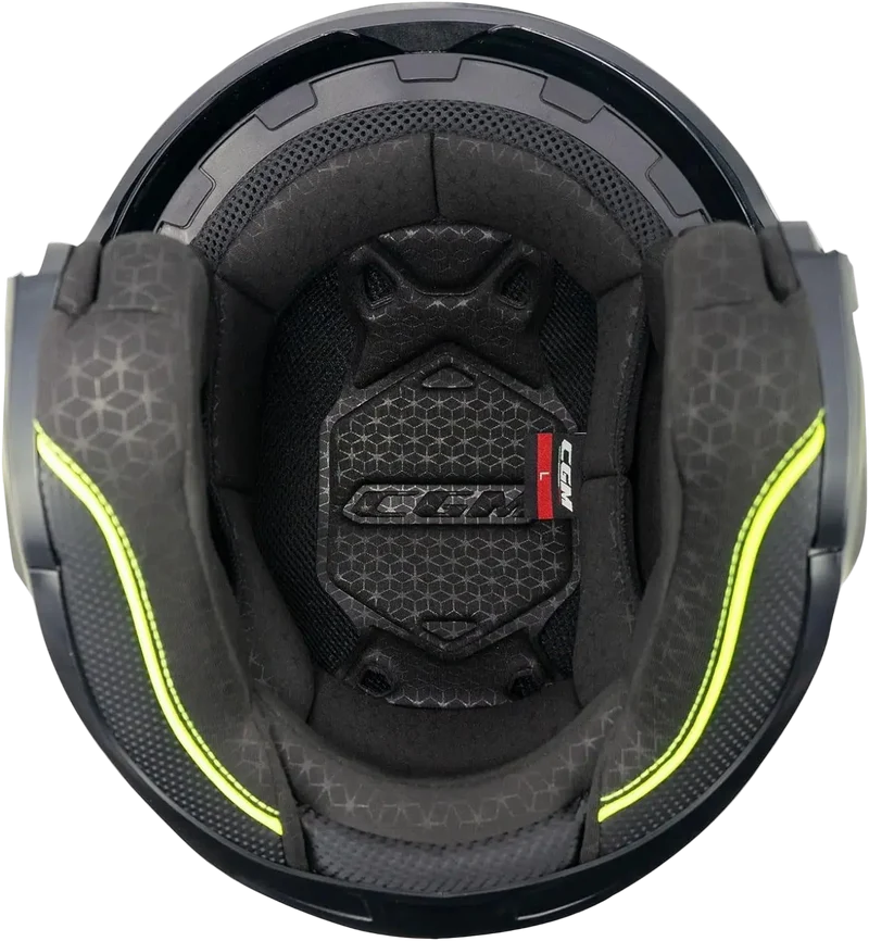 CGM 160G JAD RIDE JET GRAFITE CASCHI DI MOTO OPACO GIALLO FLUO