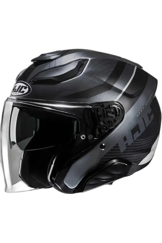 HJC F31 NABY MC5SF CASCHI JET CASCHI DI MOTO GRIGIO NERO