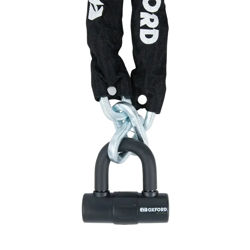 Oxford HD Max 12 mm x 1,2 M Lucchetto A Catena Nero