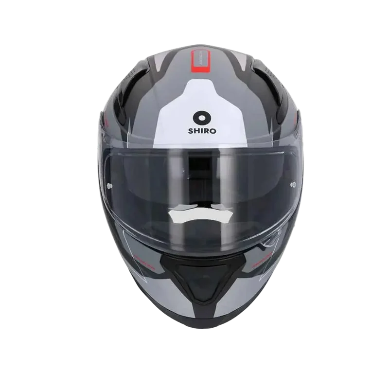 SHIRO KATANA CICLO INTEGRALI CASCHI DI MOTO OPACO NERO GRIGIO BIANCO