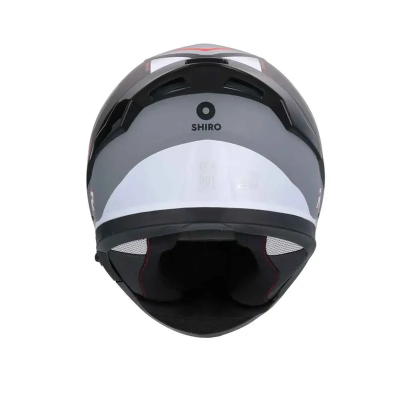 SHIRO KATANA CICLO INTEGRALI CASCHI DI MOTO OPACO NERO GRIGIO BIANCO