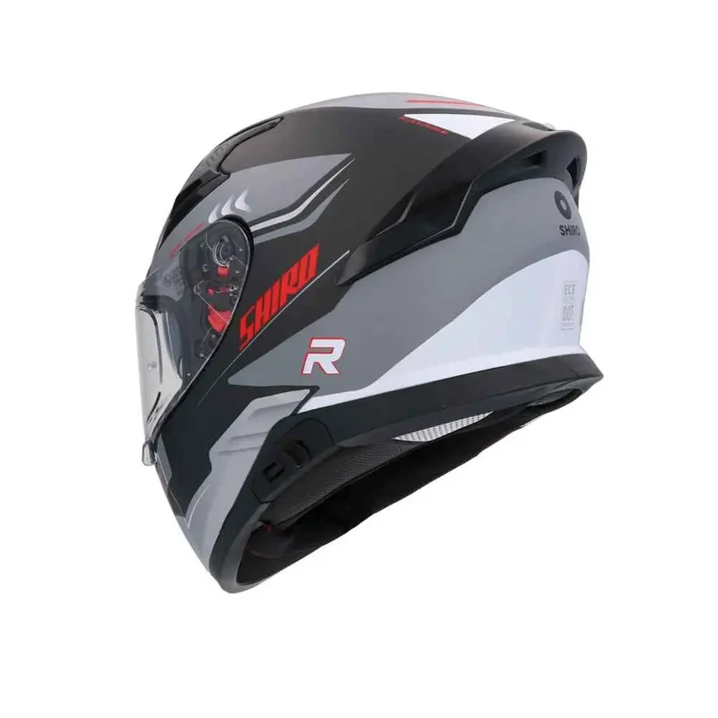 SHIRO KATANA CICLO INTEGRALI CASCHI DI MOTO OPACO NERO GRIGIO BIANCO