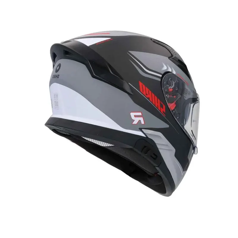 SHIRO KATANA CICLO INTEGRALI CASCHI DI MOTO OPACO NERO GRIGIO BIANCO
