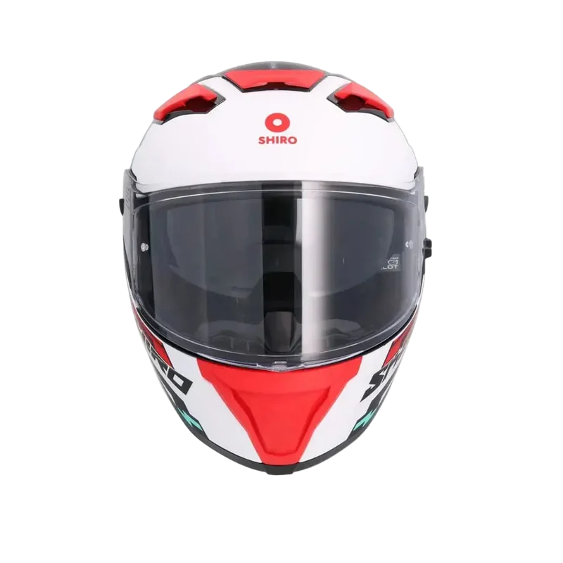 SHIRO FF939 ALPHA CICLO INTEGRALI CASCHI DI MOTO ROSSO OPACO