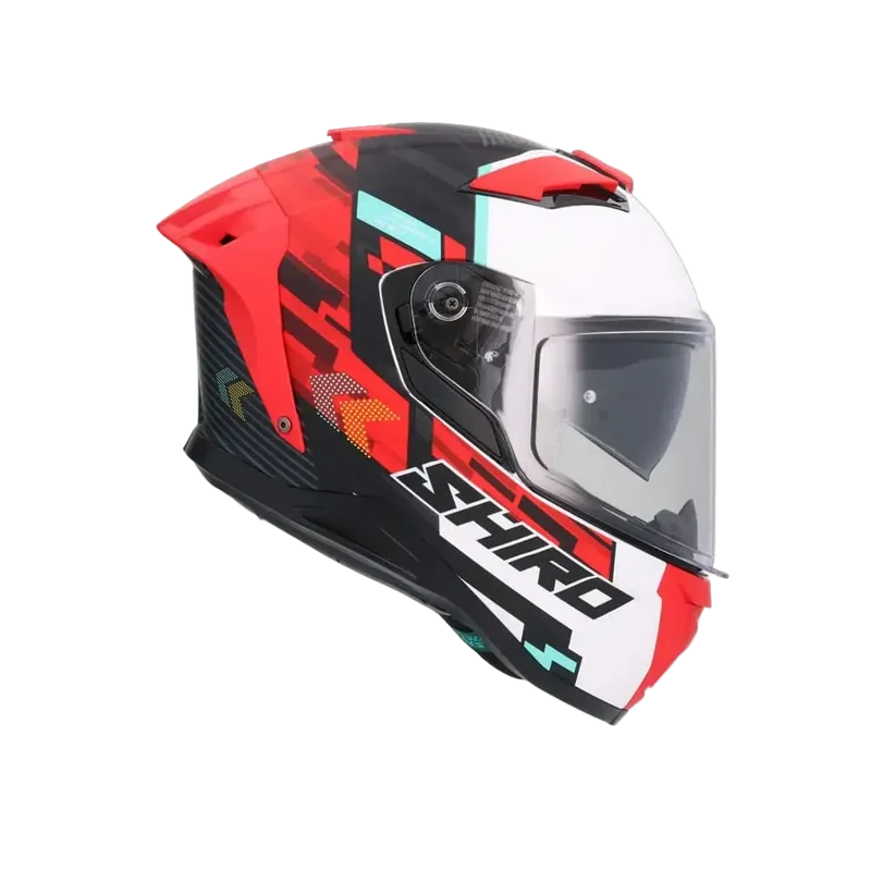 SHIRO FF939 ALPHA CICLO INTEGRALI CASCHI DI MOTO ROSSO OPACO
