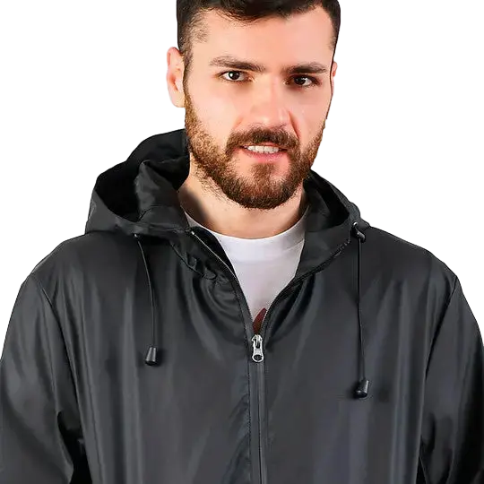 GIACCA ANTIPIOGGIA IMPERMEABILE TJ MARVIN SPORTIVA J01 NERO