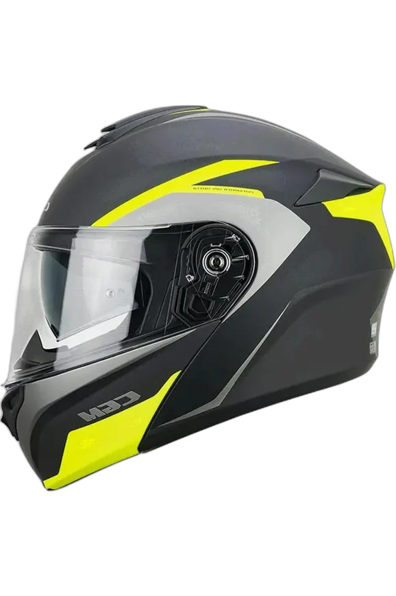 CGM 568G BER DRESDA MODULARE GRAFITE CASCHI DI MOTO GIALLO FLUO OPACO