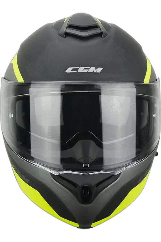 CGM 568G BER DRESDA MODULARE GRAFITE CASCHI DI MOTO GIALLO FLUO OPACO