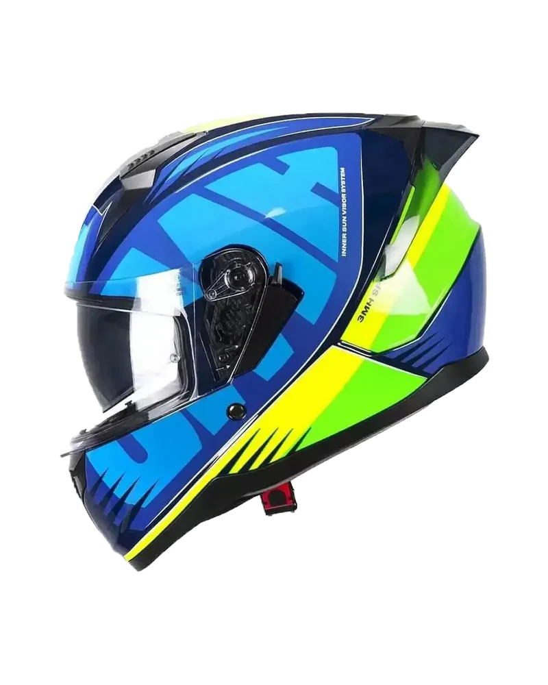 SKA-P 3MHG Speeder sport Moto Integrali Caschi Blu Giallo