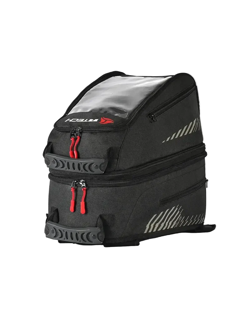 R-TECH DOUBLE DECKER BORSE MOTO NERO