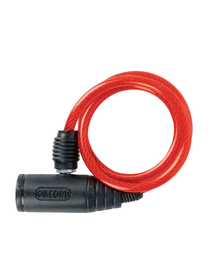 Oxford Lucchetto paraurti rosso 6 mm x 600 mm