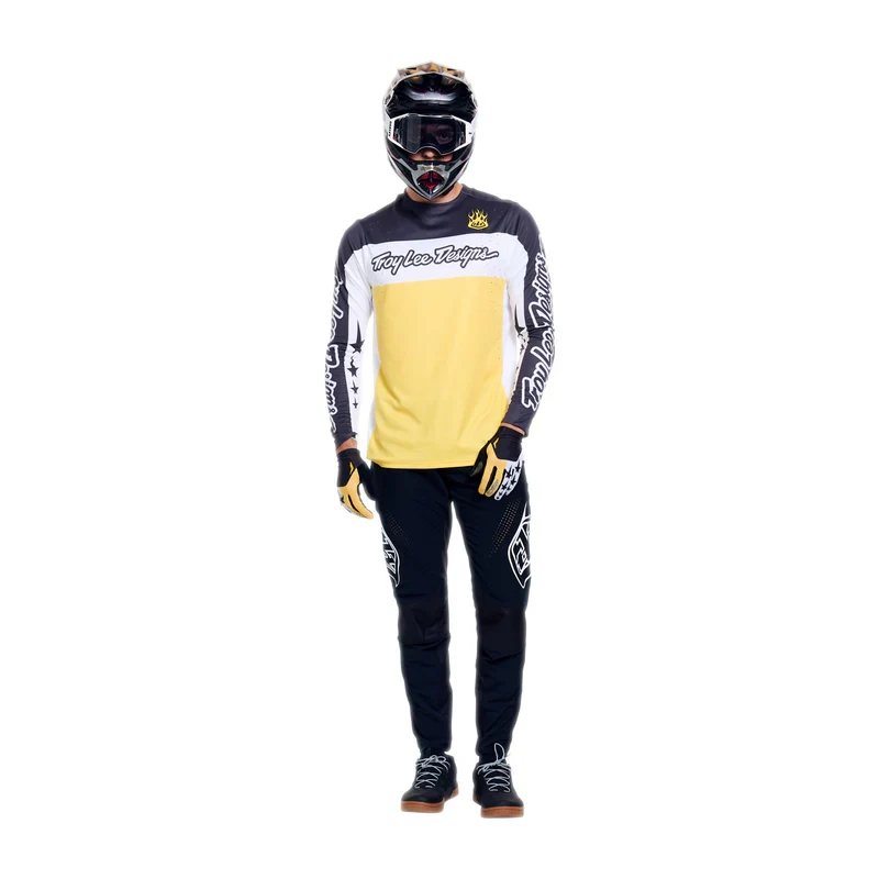 Maglia maniche lunghe Troy Lee Designs Yo Moto - Nero Giallo