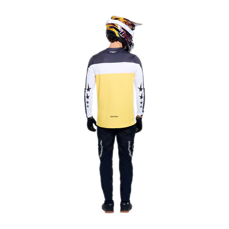 Maglia maniche lunghe Troy Lee Designs Yo Moto - Nero Giallo