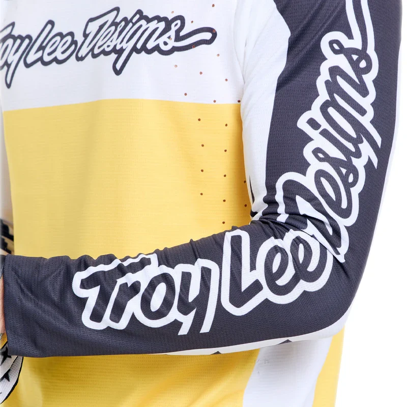 Maglia maniche lunghe Troy Lee Designs Yo Moto - Nero Giallo