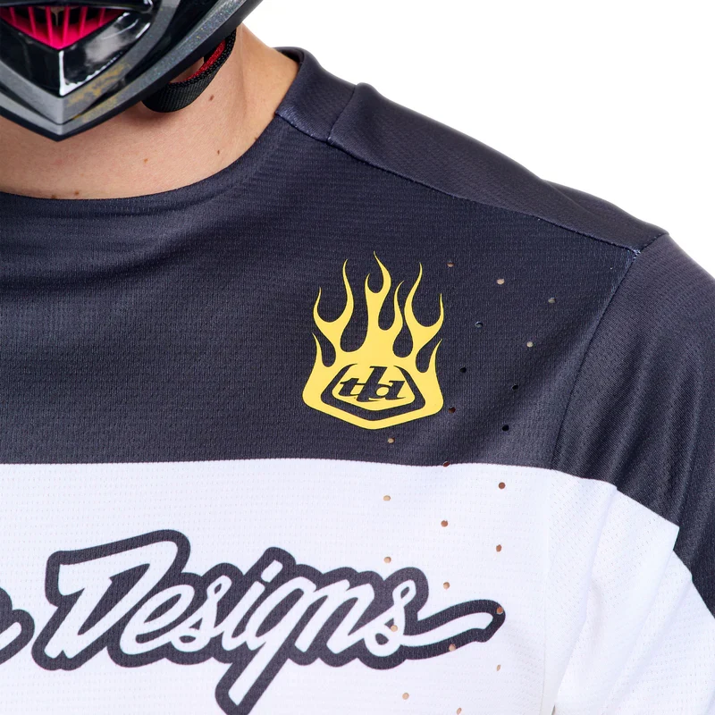 Maglia maniche lunghe Troy Lee Designs Yo Moto - Nero Giallo
