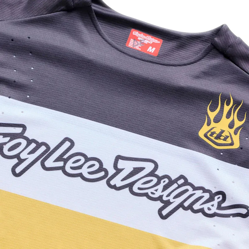 Maglia maniche lunghe Troy Lee Designs Yo Moto - Nero Giallo