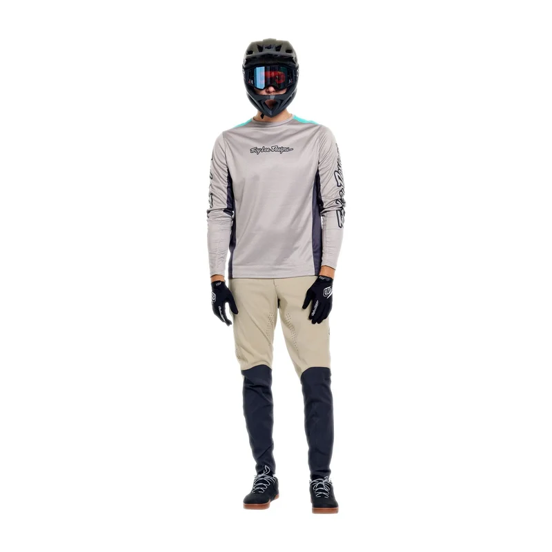 Maglia maniche lunghe Troy Lee Designs Stage Signature - Beige