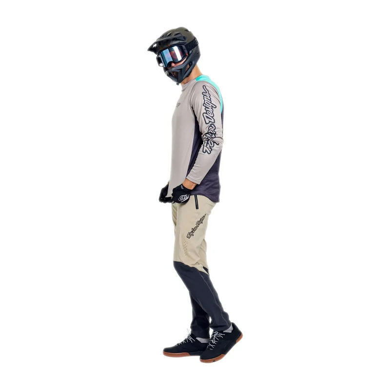 Maglia maniche lunghe Troy Lee Designs Stage Signature - Beige