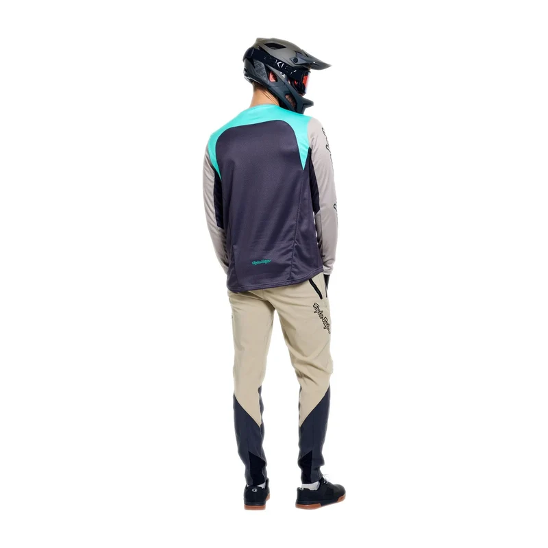 Maglia maniche lunghe Troy Lee Designs Stage Signature - Beige