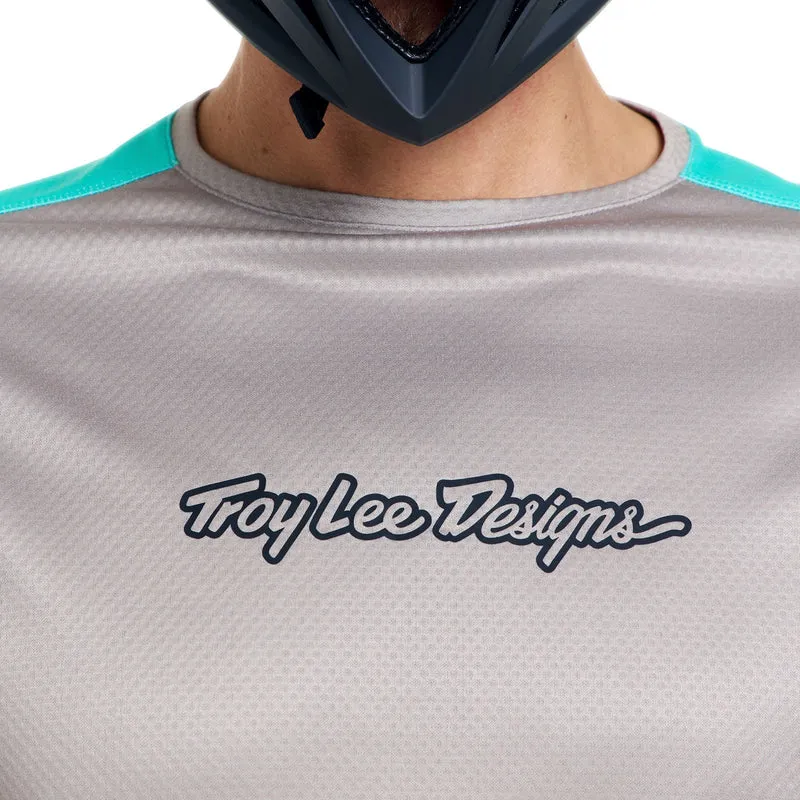 Maglia maniche lunghe Troy Lee Designs Stage Signature - Beige