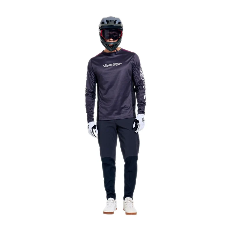 Maglia maniche lunghe Troy Lee Designs Stage Signature - Nero