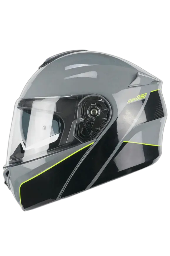 CGM 568X BER CITY MODULARE CASCHI DI MOTO NERO GRIGIO GIALLO FLUO