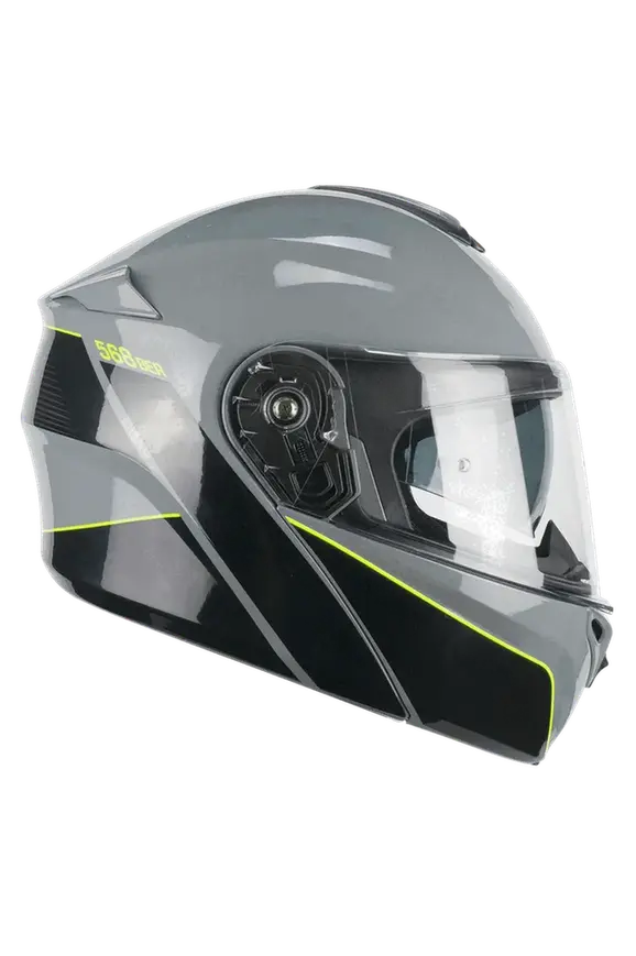 CGM 568X BER CITY MODULARE CASCHI DI MOTO NERO GRIGIO GIALLO FLUO